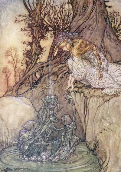 The Enchanted Goblet by Arthur Rackham